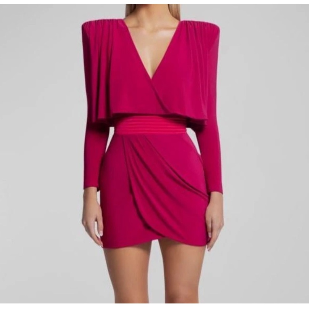 Zhivago women Eye of Horus" mini dress fuchsia hot pink color party occasion 8